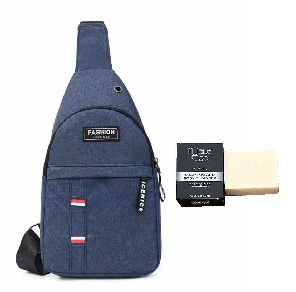 FREE Men’s Bar & Shoulder Bag Bundle (Free with purchase of two solid colognes)